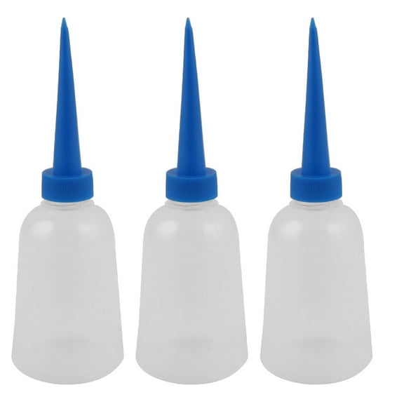 150ml Plastic Industry Pointy Nozzle Sewing Machine Oil Squeeze Bottle 3pcs