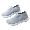 thumbnail image 2 of Jacenvly 2024 New Four Seasons Plus Size Fashion Slipsole Casual Mesh Breathable Women's Sports Shoes Gray Sandals for Women, 2 of 5