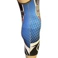 thumbnail image 4 of Woldorf USA Sublimated Woldorf Wrestling Singlet (L) in Black/Blue Fighting Uniform, Training Uniforms, Pre-Shrunk, Ultra Light Weight Uniforms Soft Fabric Singlet, 4 of 6