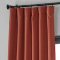 thumbnail image 3 of Sunset Orange Performance Woven Blackout Curtain Pair (2 Panels), Sunset Orange, 50W X 108L, 3 of 6