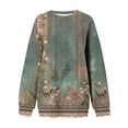 thumbnail image 4 of Rbaofujie Couples Sweat à Capuche pour Col Rond, Manches Longues, Ourlet Fendu, Vert, 4 of 4