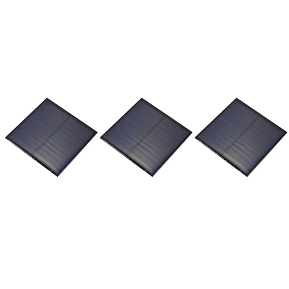 3PCS 6V 0.75W 0.125A Mini Solar Panels for Solar Power, Small Solar Photovoltaic Cells Charge, 3.15" x 3.15"