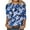 A-Multicolor, variant on Elegant Work Shirts for Women Dressy Casual Floral Print Business Blouse Tops Slim Fit Comfort 3/4 Sleeve Crew Neck Tunics lady Multicolor L