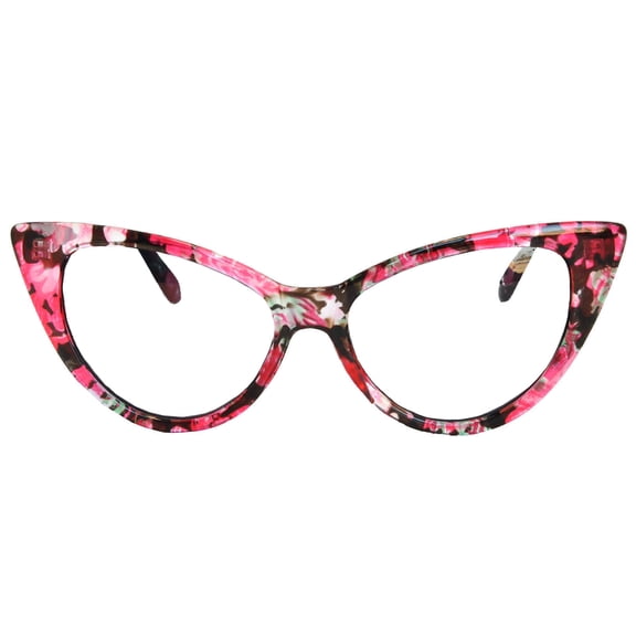 OWL Cat Eye Ladies Sunglasses Winged Frame Retro Vintage Glasses for Women