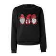 thumbnail image 3 of Lilgiuy Clearance under 5$ Christmas Shirts for Women Cute Gnomes Reindeer Santa Graphic Fashion Long Sleeve Raglan Tees Casual Crewneck Sweatshirts Bla, 3 of 8
