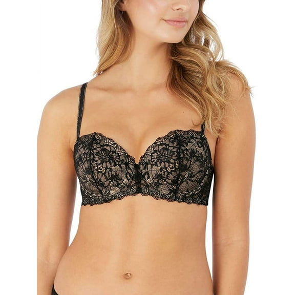 b.tempt'd by Wacoal Women's Lace Encounter Contour T Shirt Bra, Night, 32D