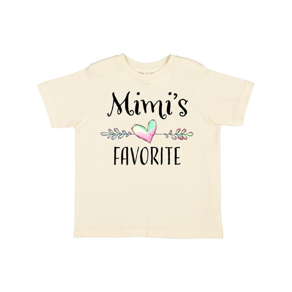 Inktastic Mimi's Favorite Heart Grandchild Boys or Girls Toddler T-Shirt
