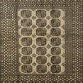 thumbnail image 1 of Ahgly Company Machine Washable Indoor Square Traditional Bakers Brown Area Rugs, 3' Square, 1 of 7