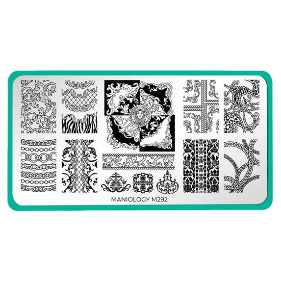 Maniology High Fashion (m292) Stainless Steel Nail Stamping Plate for Women