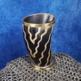 thumbnail image 5 of Mythrojan Drinking Horn Shot Glass Authentic Medieval Inspired Viking Wine/Mead 250 ML – Polished Finish, 5 of 6