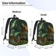 thumbnail image 3 of Yiaed Intellectual Frog Pond Print Backpack, Premium Laptop Backpack, Travel Backpack for Women, Lightweight Backpacks, Comfortable Back Pack-Small, 3 of 7
