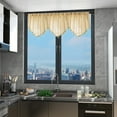 thumbnail image 6 of Triangle Valance Curtains for Living Room,Lace Valances for Windows,Rod Pocket Farmhouse Window Valance,Trim Tassel Voile Curtain Valance for Bedroom,Curtains Short Curtains,Triangular Curtains, 6 of 8