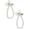 White 2Packs, variant on Women's Faux Pearl Keychain Golden Car Key Chain Backpack Key Pendant Accessory Key Ring Hanger Gift For Loved Ones Heart Shaped Car Key Holder