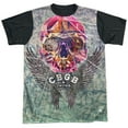thumbnail image 2 of CBGB Graffiti Skull Adult Sublimated T-Shirt White/Black, 2 of 4