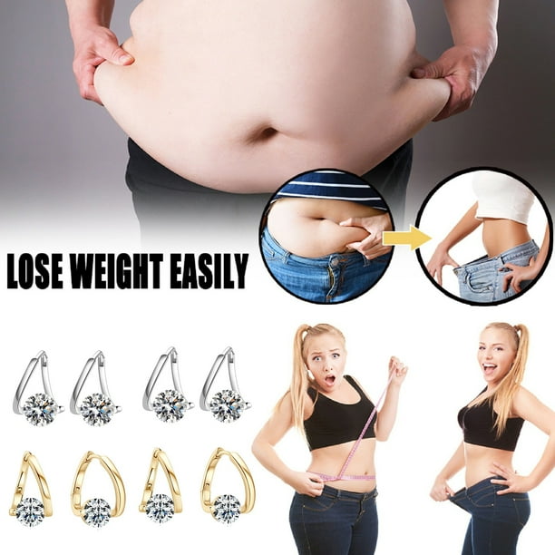 Fiudx Juego de Aretes de Alta Gama, Elegante Joyería de Bienestar, Accesorios para Oídos con Estimulación de Acupresión, Energía Equilibrada, Estilo Femenino, Incluye 4 Pares.