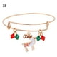 thumbnail image 1 of Pulsera para mujer, regalo de Navidad, pulsera de cristal expandible de Papá Noel para niñas y mujeres, ideal para Acción de Gracias, pulsera de moda., 1 of 2