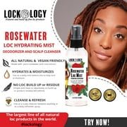 Lockology Rosewater Hair Spray for Locs and Natural Hair