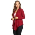 thumbnail image 3 of Women's Casual Long Sleeve Drape Front Open Jacket Cardigan, 3 of 6