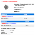 thumbnail image 2 of Alternator - Compatible with 1982, 1985 - 1986 Chevy C10, 2 of 2