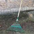 thumbnail image 4 of New Metal Broom - Large Lawn Rake - Garden Tool - 22 Teeth - Flat Head, 4 of 5