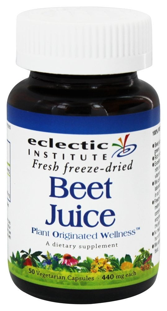 Eclectic Institute - Beet Juice Fresh Freeze-Dried 440 mg. - 50 Vegetarian Capsules