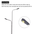 thumbnail image 4 of Unique Bargains Model Railway LED Lamppost Lamps White 1/100 Scale 12.5cm 4.92inch 3V 4Pack, 4 of 5
