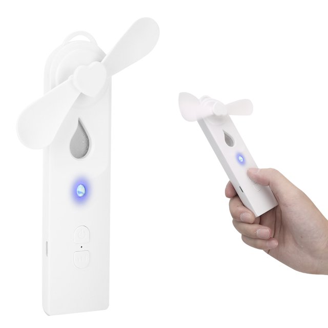 Fugacal Ventilador Spry portátil pequeo de 2 engranajes, Mini ventilador de refrigeración por pulverización, hidratante Facial multifunción para nia, cuidado de la piel del rostro Fugacal No se aplica