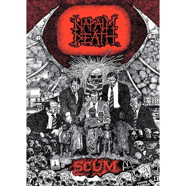 Napalm Death-Scum-Póster pintura decorativa del para pared Bar 50x70cm
