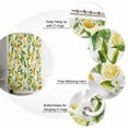 thumbnail image 5 of Small Stall Shower Curtain 36x78 Inch Narrow Half Size Lemon Yellow Bath Curtains Bathroom Decor Country Watercolor Floral Leaf Green White Waterproof Fabric Shower Curtain Set with Hooks 36 Inch, 5 of 6