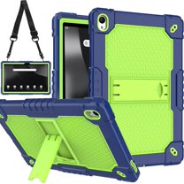 FIEWESEY for Walmart Onn 12.1 inch Tablet Pro 2024 Model Case/Onn 12.1 inch Tablet Pro Model 100146663 Hybird Case Kids Friendly with Stand for Onn 12.1" Tablet Pro 2024 Released (Navy Blue/Green)