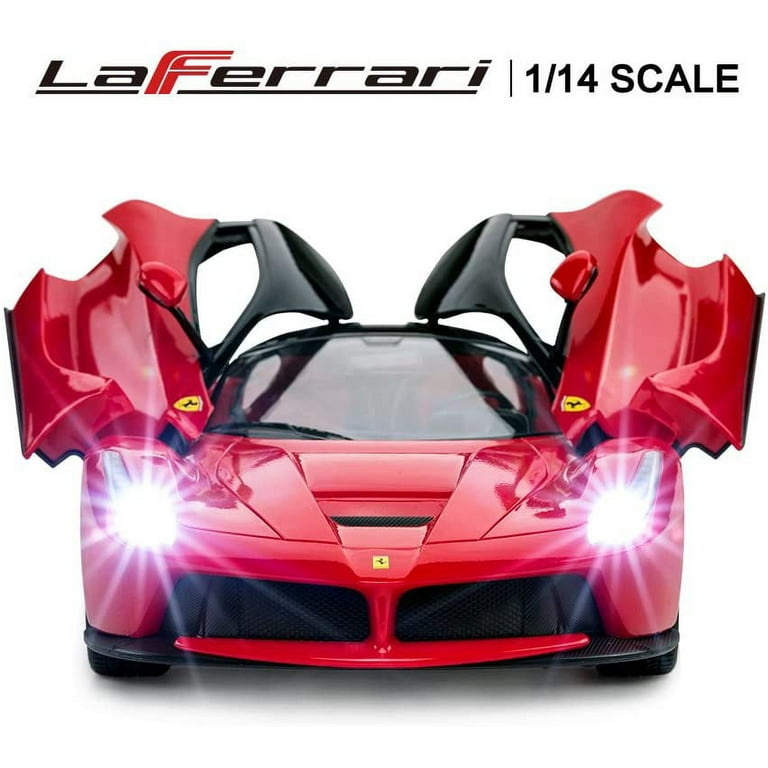 Rastar RC Car | 1/14 Scale Ferrari LaFerrari Radio Remote Control R/C Toy  Car Model Vehicle for Boys Kids, Red