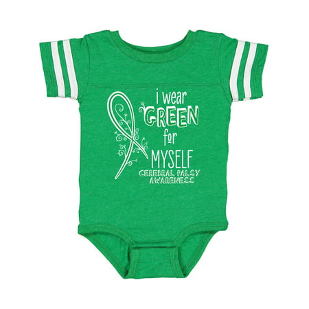 

Inktastic I Wear Green for Myself- Cerebral Palsy awareness Gift Baby Boy or Baby Girl Bodysuit