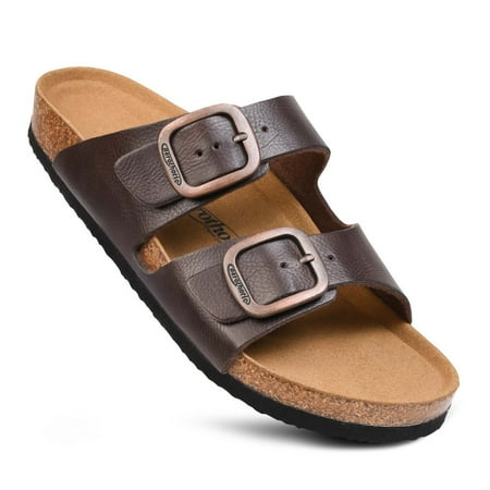 

Aerothotic Arete Arch Supportive Cork Footbed Slide Sandals for Womens