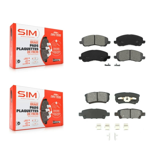 SIM Front Rear Semi-Metallic Brake Pads Kit for Car Jeep Patriot Mitsubishi Lancer Dodge Compass Chrysler Caliber Sebring 200 Avenger KSM-100381