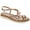 Rose Gold Smooth, variant on Sun + Stone Womens Juune Faux Leather Toe-Post Slingback Sandals