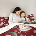 thumbnail image 4 of Castle Fairy Xmas Snowman Girl Boy 7-Piece Bedding Comforter Set,Christmas Snowflake King Bedding Sets,Happy New Year Ultra Soft Bed Sheets,Luxury Bedroom Decor, 4 of 8