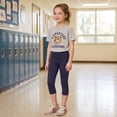 thumbnail image 4 of BIG ELEPHANT 3-Pack High Waist Yoga Pants for Girls - Athletic Workout Capri Leggings with Side Pockets, Perfect for Running, Dance, and Fitness, Sizes S-XXL, 4 of 9