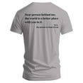 thumbnail image 4 of Men Summer Tops Dear Person Behind Me The World Is A Better Place With You Hoodie You Are Enough Sweatshirt The Hop E Hoodie Set 4 Us Apparel Guard Long Sleeve Men's Long Sleeved Shirts Light Gray XL, 4 of 5