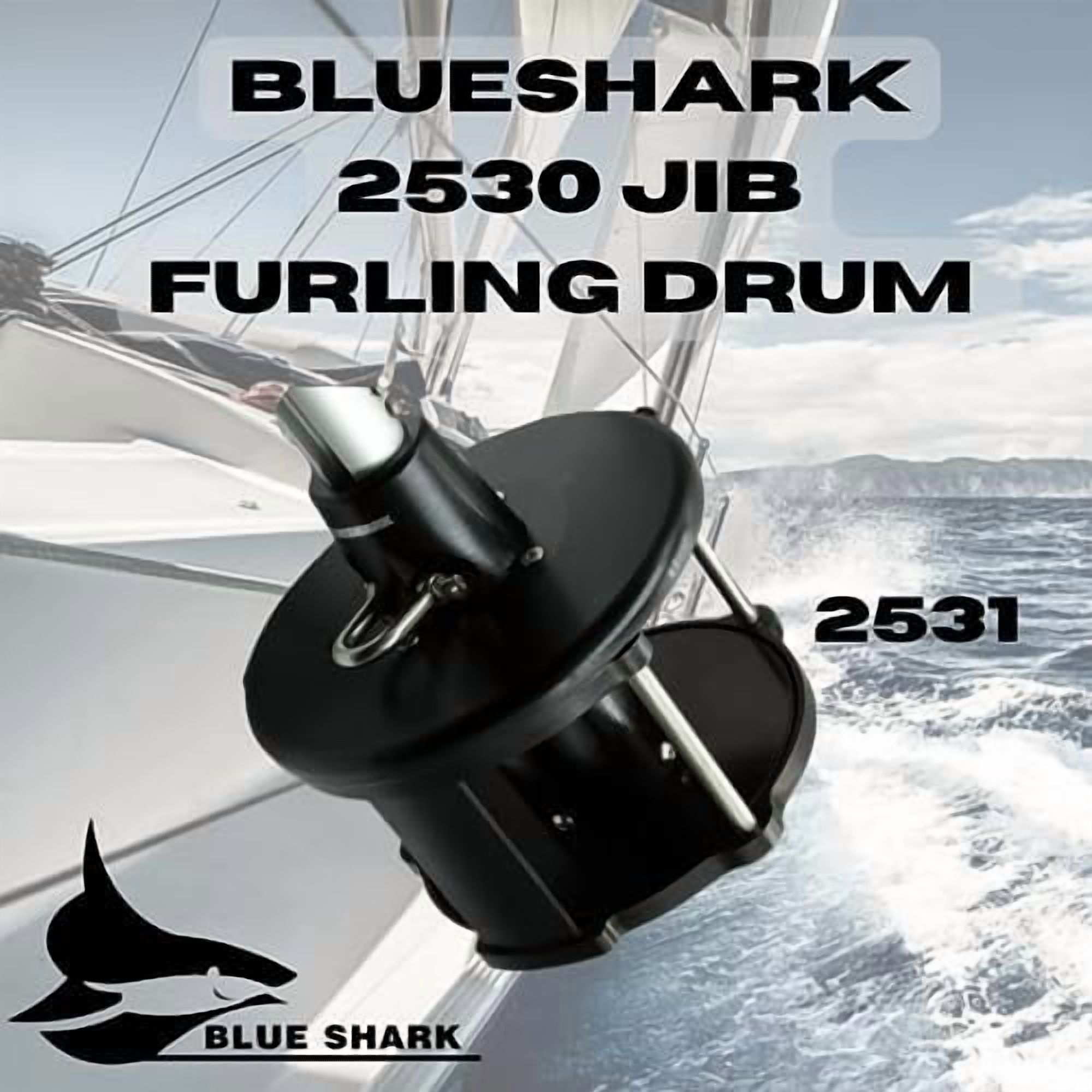 BLUESHARK 2530 Jib Furling Drum for 8-11m Sailboat
