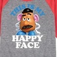 thumbnail image 3 of Toy Story - This Is My Happy Face - Toddler And Youth Raglan Graphic T-Shirt, 3 of 6