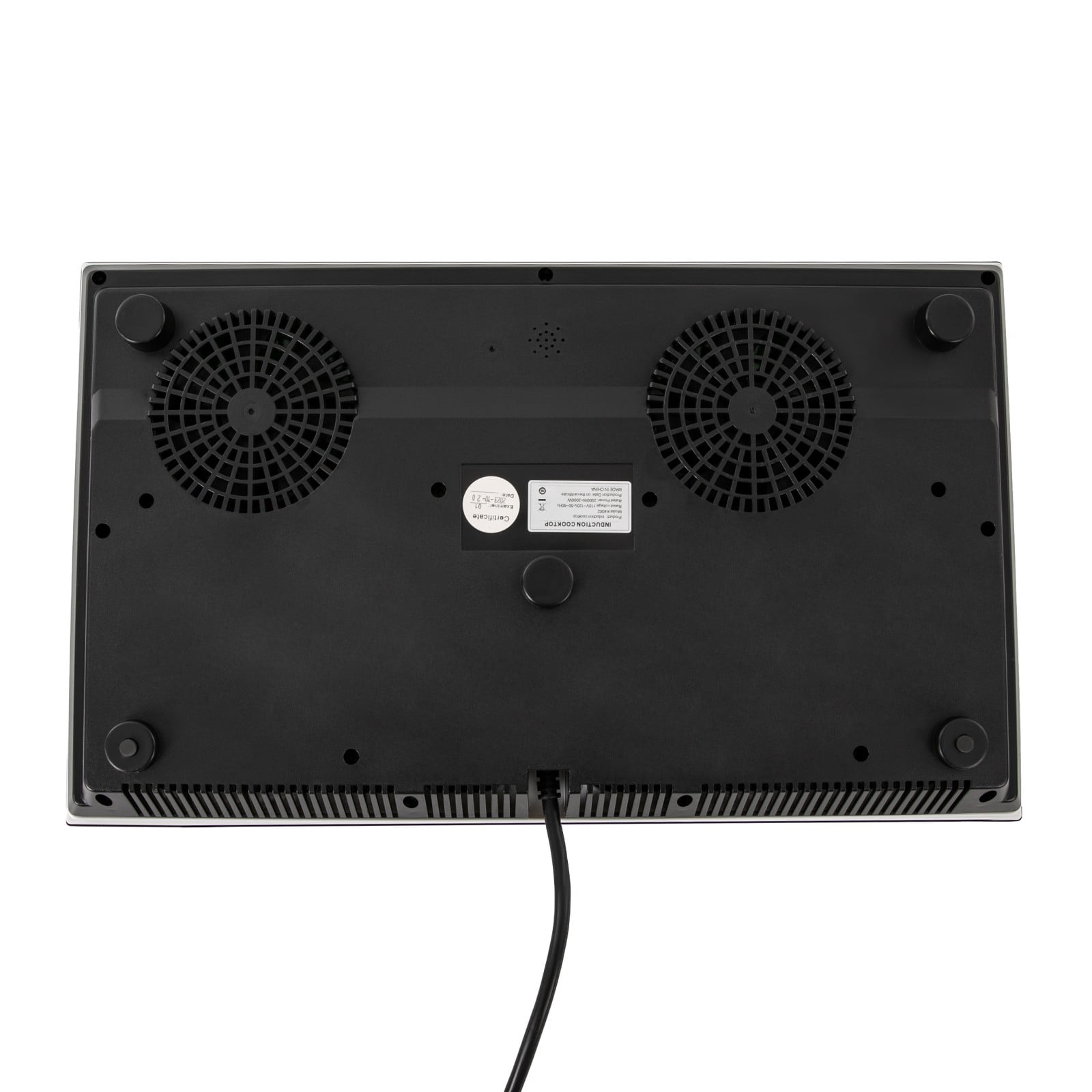 60*36*8cm Tabletop Black&Grey Electric Hot Plate Portable Induction Cooktop Countertop with Long Power Cord