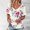 Hot Pink, variant on Giftesty Blouses for Women Dressy Casual Women's Fashion Solid Color Short-sleeved V-neck Loose Casual Tops