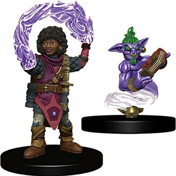 WizKids Wardlings RPG Figures: Girl Wizard & Genie Figure