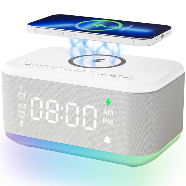 Cargador inalámbrico con altavoz despertador Fansbe Tech A21-B