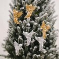 thumbnail image 4 of Colgante de Ángel de plata y oro para decoración de fiesta de Navidad, adornos colgantes para árbol de navidad, regalos de Año Nuevo, 6 piezas, 2023, 4 of 4