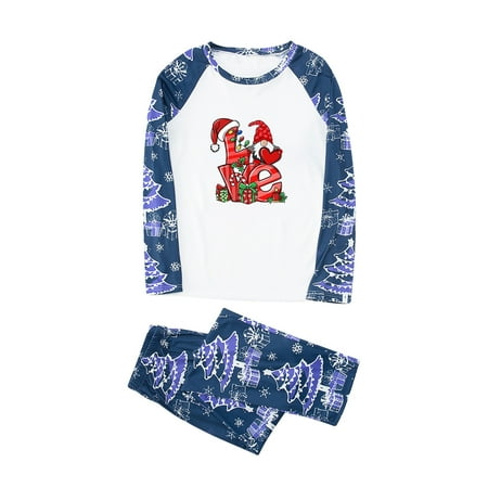 

TZNBGO Love Christmas Pjs Family Set 2022 Christmas Pajamas for Family Xmas Matching Pjs Set Cute Elk Reindeer Print Family Sleepwear Loungewear Outfits Nightmare Before Christmas Gifts for Women3532