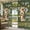 Green, variant on Outdoor Curtains for Patio Waterproof, Brown Giraffe Outdoor Privacy Panels Grommet, Love Heart Spring Floral Botanical Blackout Outside Curtains for Porch/Cabana/Pergola/Gazebo 54"x84", 1 Panel