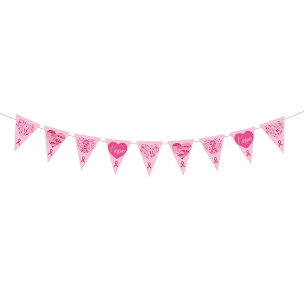 Banderín para fiesta del Día del Pecho. Colgante festivo y colorido para eventos de celebración y fiestas temáticas.