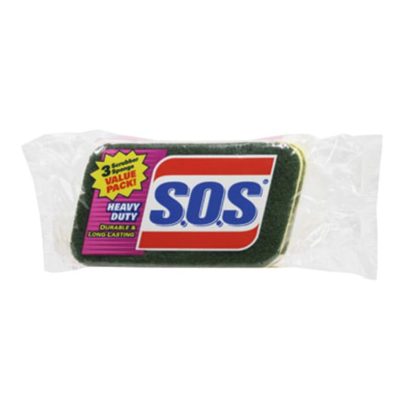 All-Surface Scrubbing Sponge 1 Thick eight packs of three sponges each. 3 x 5-1/4 Blue S.O.S 