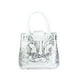 thumbnail image 2 of Bolso A ÁNGELOZANO Aurelia tipo Satchel en Piel Grabada Plata con Asa y Correa Desmontable, 2 of 7